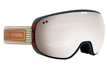 Image of Spy Optic Doom Ski Goggles - Heritage WhiteFrame, Bronze W/ Silver Mirror &amp; Blue Contact Lens, 313073646297