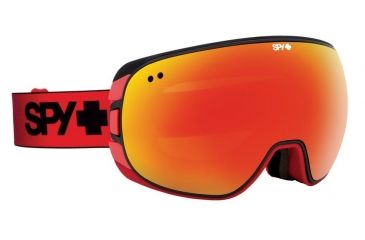 Image of Spy Optic Doom Ski Goggles - Red FadeFrame, Bronze W/ Red Spectra &amp; Persimmon Contact Lens, 313073170850