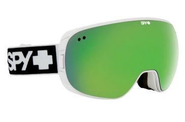 Image of Spy Optic Doom Ski Goggles - WhiteFrame, Bronze W/ Green Spectra &amp; Yellow Contact Lens, 313073396373