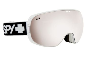 Image of Spy Optic Doom Ski Goggles - WhiteFrame, Bronze W/ Silver Mirror &amp; Persimmon Contact Lens, 313073396846