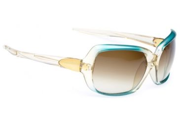 Image of 670275592073 Spy Optic Dynasty Sunglasses - Teal Vintage Fade frame, Bronze Fade lenses