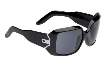 Image of Spy Optic Eliza Sunglasses, Black Frame, Grey Polarized Lenses 670925062135