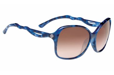Image of Spy Optic Fiona Progressive Prescription Sunglasses, Blue Tortoise Frame, Happy Bronze Fade Lens-670229092355PR