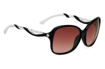 Image of Spy Optic Fiona Progressive Prescription Sunglasses, Black w/Clear Frame, Merlot Fade Lens-670299090164PR