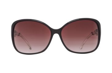 Image of Spy Optic Fiona Sunglasses, Black w/ Clear Frame, Happy Merlot Fade Lens 670299220357