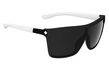 Image of Spy Optic Flynn Sunglasses w/ Matte Ebony Ivory Frame &amp; Grey Lens