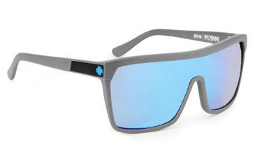 Image of Spy Optic Flynn Sunglasses w/ Primer Grey Frame &amp; Grey Blue Spectra Mirror Lens