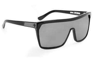 Image of Spy Optic Flynn Sunglasses w/ Shiny Black Matte Black Frame &amp; Grey Lens