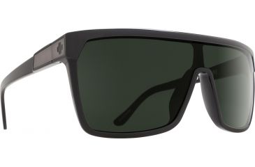 Image of Spy Optic Flynn Sunglasses, Black/Matte Black Frame, Happy Gray Green Lens, 670323769863