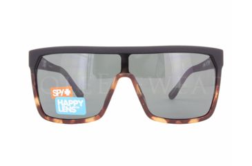 Image of Spy Optic Flynn Sunglasses, Soft Matte Black/Tort FadeFrame, Happy Gray Green Lens, 180323163863