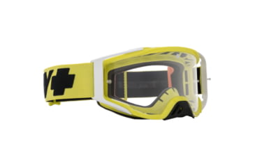Image of Spy Optic Foundation Checkers Hivis Motocross Goggles, Clear, One Size, 114383