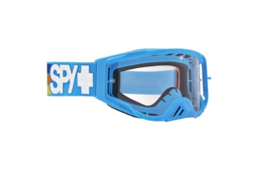 Image of Spy Optic Foundation Motocross Goggles, Matte Blue Frame, Clear Lens, Large/Extra Large, 114685