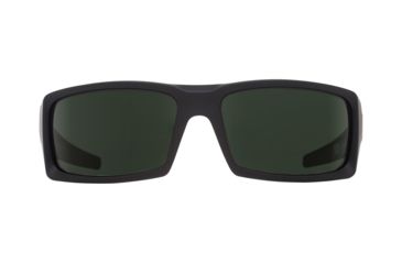 Image of Spy Optic General Sunglasses, Soft Matte Black Frame, Happy Grey Green Lens 673118973863