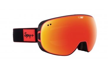 Image of Spy Optic  Goggles, Black Red Frame, Happy Red Spectra  +  Happy Lucid Green Lens, 313073297460