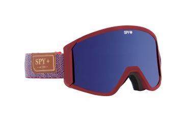 Image of Spy Optic  Goggles, Hunter Red Frame, Dark Blue Spectra  +  Yellow Lens, 313074823474