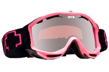 Image of Spy Optic 311016391200 Omega Goggles - Matte Neon Pink Frame, Rose w/ Silver Mirror Lens