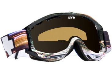 Image of Spy Optic 311016845185 Omega Goggles - Twilight Print Frame, Persimmon Lens