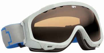 Image of Spy Optic 311017387185 Soldier Goggles - Matte Light Grey Frame / Persimmon Grey Lenses