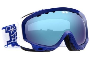 Image of Spy Optic 311017702241 Soldier Goggles - Grand Theft Matte Blue Frame, Yellow w/Blue Spectra Mirror Lens