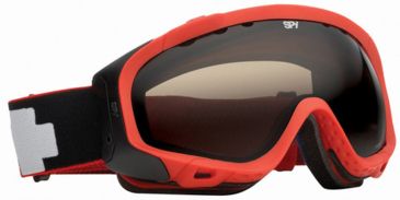 Image of Spy Optic 311017703069 Soldier Goggles - Matte Red Frame / Bronze Lenses