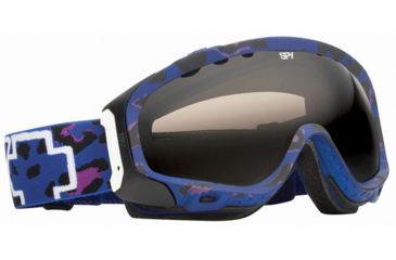 Image of Spy Optic 311017720069 Soldier Goggles - Matte Blue w/ Cheetah Print Frame / Bronze Lenses