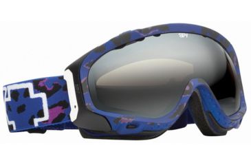 Image of Spy Optic 311017720190 Soldier Goggles - Matte Blue w/ Cheeta Frame / Persimmon w/ Light Silver Mirror Lenses