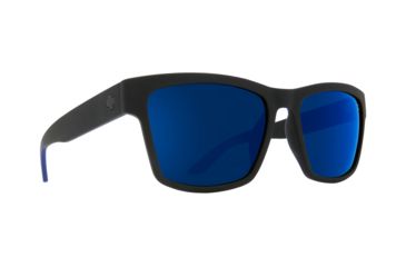 Image of Spy Optic Haight 2 Sunglasses, Soft Matte Black/Blue Fade Frame, Happy Gray/Green w/ Dark Blue Lens, 673232282706