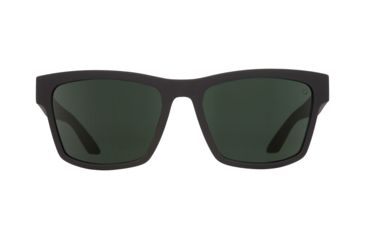 Image of Spy Optic Haight 2 Sunglasses, Soft Matte Black Frame, Happy Gray/Green Polar Lens, Polarized, 673232973864