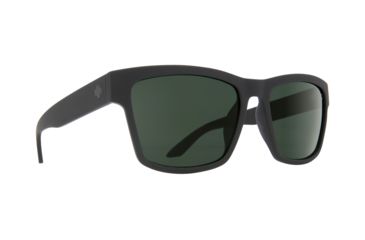 Image of Spy Optic Haight 2 Sunglasses, Soft Matte Black Frame, Happy Gray/Green Polar Lens, Polarized, 673232973864
