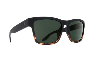 Image of Spy Optic Haight 2 Sunglasses, Soft Matte Black/Tortoise Fade Frame, Happy Gray/Green Lens, 673232163863