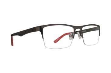 Image of Spy Optic Hawke Single Vision Prescription Eyeglasses, Gunmetal/red Frame, 573474061000SV