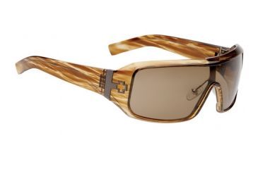 Image of 670373316069 Brown Stripe Tortoise frame, Bronze lenses