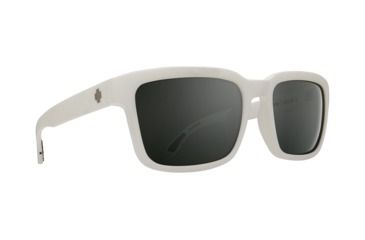 Image of Spy Optic Helm 2 Eyewear - Unisex - Sunglasses, Matte White Frame, Happy Gray Green W/Silver Spectra Lens, 673520396352