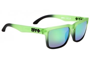 Image of Spy Optic Helm Sunglasses - Rolling Hills Frame and Bronze W/Green Spectra Lens 673015698148