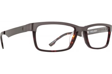 Image of Spy Optic Holden Eyeglass Frames, Brushed Gunmetal/Dark Tort Frame, 573445673000