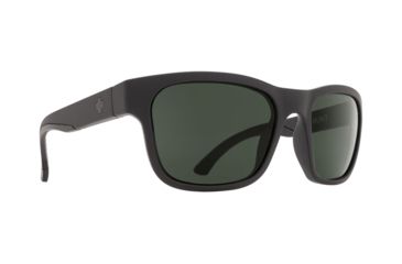 Image of Spy Optic Hunt Sunglasses, Matte Black Frame, Happy Glass Gray Polar Lens, Polarized, 673469374484