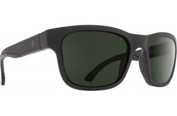 Image of Spy Optic Hunt Sunglasses, Matte Black Frame, Happy Gray Green Polar Lens, Polarized, 673469374864