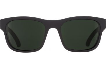 Image of Spy Optic Hunt Sunglasses, Matte Black Frame, Happy Gray Green Polar Lens, Polarized, 673469374864