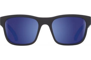 Image of Spy Optic Hunt Sunglasses, Matte Black Navy Frame, Happy Bronze Polar W/ Dark Blue Spectra Lens, Polarized, 673469714438