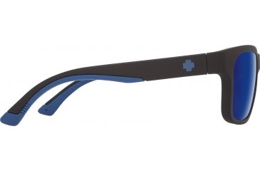 Image of Spy Optic Hunt Sunglasses, Matte Black Navy Frame, Happy Bronze Polar W/ Dark Blue Spectra Lens, Polarized, 673469714438