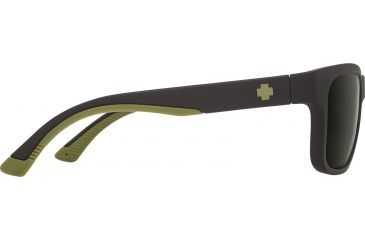 Image of Spy Optic Hunt Sunglasses, Matte Black Olive Frame, Happy Gray Green Polar Lens, Polarized, 673469713864