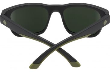 Image of Spy Optic Hunt Sunglasses, Matte Black Olive Frame, Happy Gray Green Polar Lens, Polarized, 673469713864