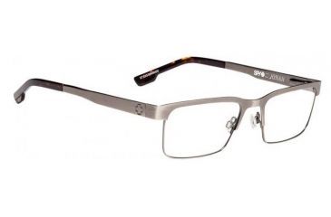 Image of Spy Optic Jonah Single Vision Prescription Eyeglasses, Brushed Gunmetal/Dark Tort Frame, 573353673000SV