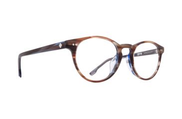 Image of Spy Optic Kingsley Progressive Prescription Eyeglasses, Mocha Blue Stripe Frame, 573473308000PR