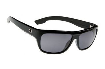 Image of Spy Optic Lenox Sunglasses - Shiny Black frame, Gray lenses 670415062129 670415062135