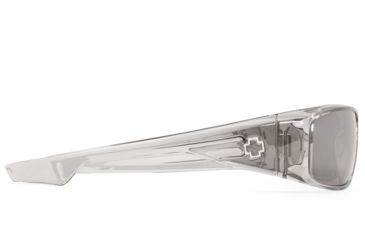 Image of Spy Optic Logan Single Vision Prescription Sunglasses, Clear Smoke Frame, Gray W/Silver Mirror Lens-670939204143SV