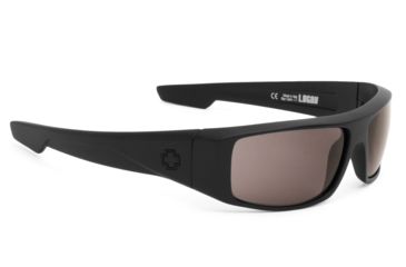 Image of Spy Optic Logan Single Vision Prescription Sunglasses, Matte Black Frame, Gray Lens-670939374129SV