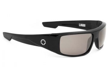 Image of Spy Optic Logan Sunglasses - Black Frame and Happy Bronze Polarized W/ Black Mirror Lens