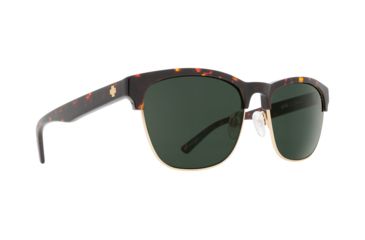 Image of Spy Optic Loma Sunglasses, Dark Tortoise/Matte Gold Frame, Happy Gray/Green Lens, 873498759863