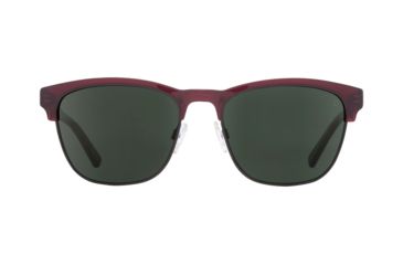 Image of Spy Optic Loma Sunglasses, Translucent Garnet/Matte Black Frame, Happy Gray/Green Lens, 873498761863
